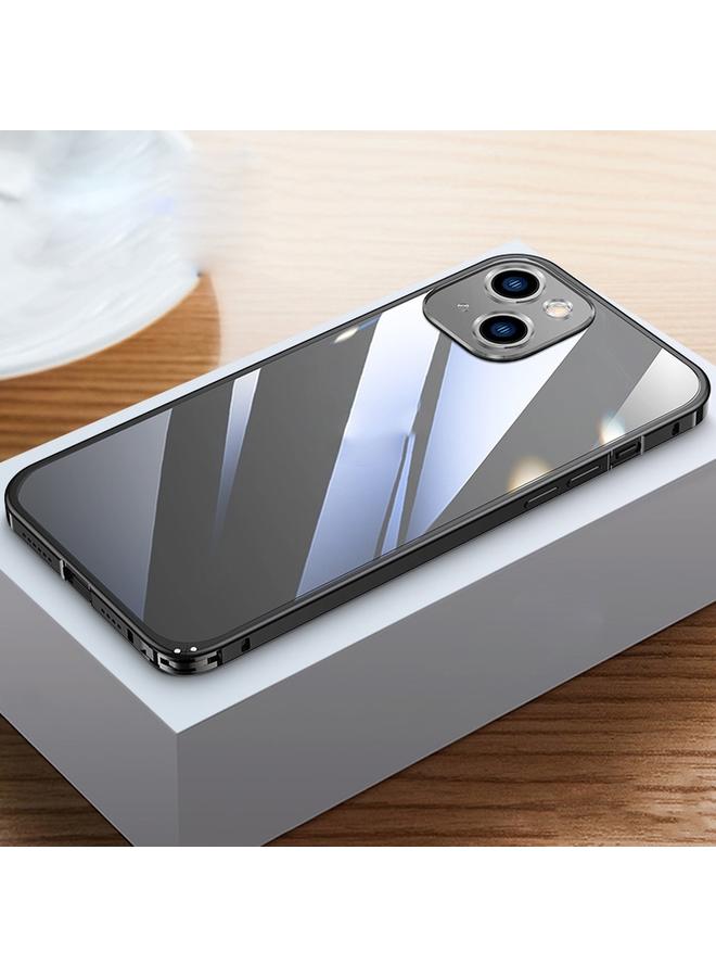 اس-توب جراب لهاتف iPhone 14 Plus بإطار معدني عالي الدقة وشفاف - Image 1