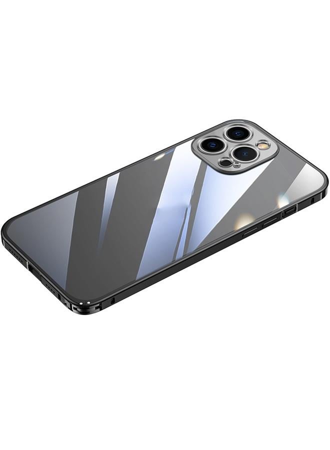 اس-توب جراب لهاتف iPhone 14 Plus بإطار معدني عالي الدقة وشفاف - Image 2