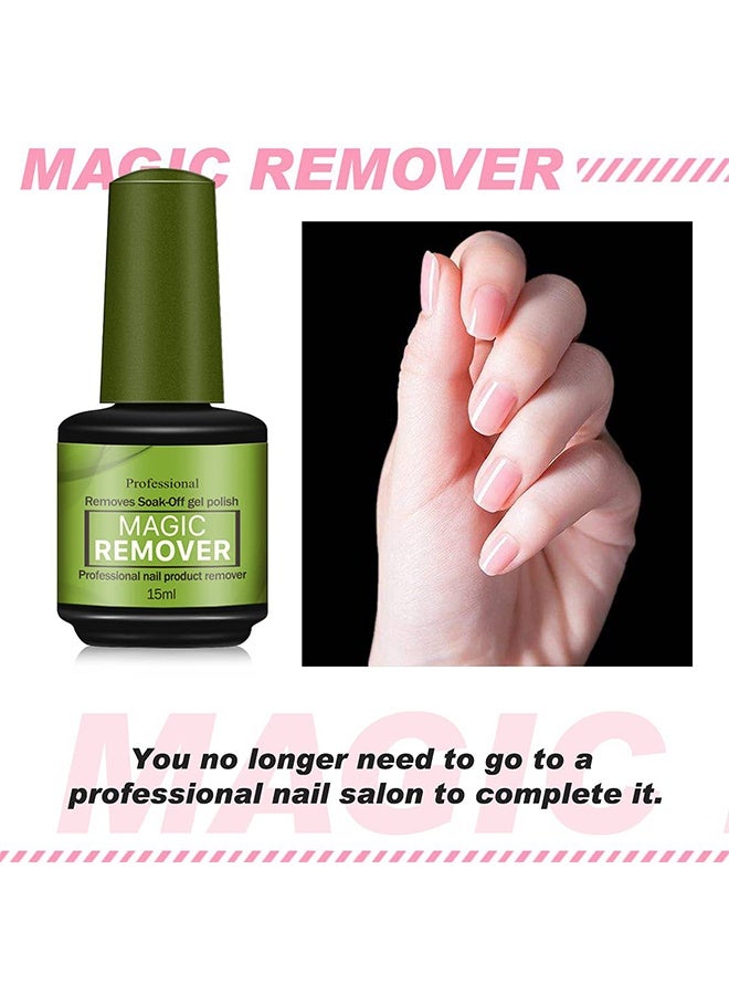 بروفيشنال مزيل منتجات الأظافر الاحترافي ، مزيل طلاء الأظافر جل المهنة ، 2-3 دقائق لإزالة طلاء الأظافر بسرعة ، لا ضرر للبشرة / لا رائحة مزعجة / لا حاجة للرقائق أو النقع أو التغليف ، مزيل طلاء الأظافر سهل الاستخدام - Image 3