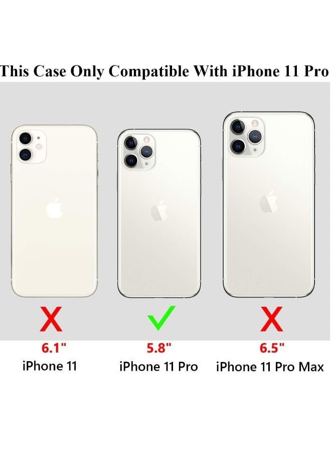 DUSALA iPhone 11 Pro Clear Magnetic Cover MagSafe Compatible Hybrid Protective Crystal Clear Hard Back Case Shockproof Silicone Frame Slim Transparent Case for Apple iPhone 11 Pro - Image 2