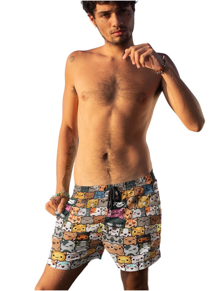 Generic - Cat beach shorts - Image 1