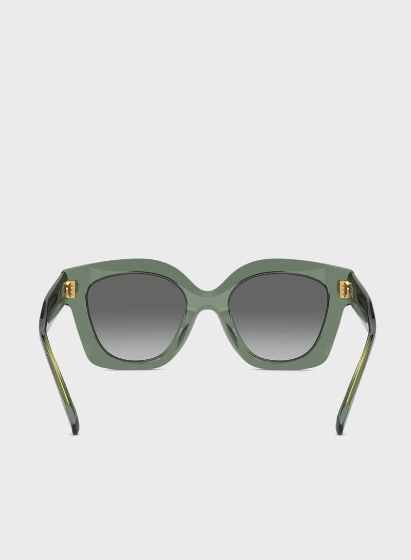 توري بورش 0Ty7201U Square Sunglasses