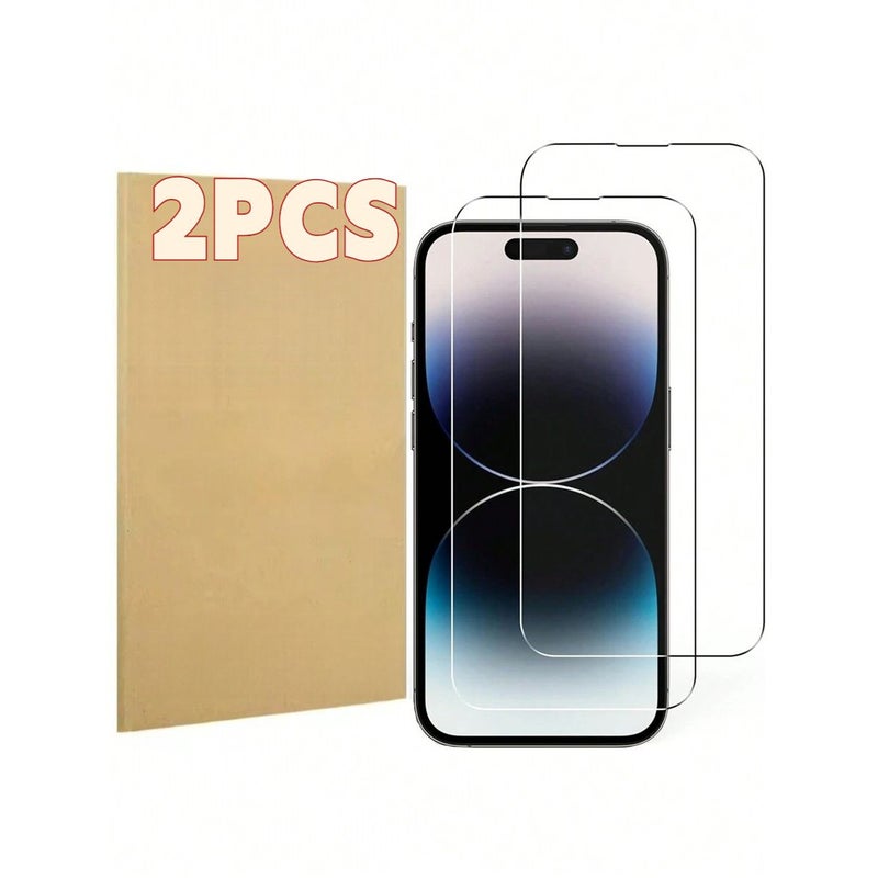 2 قطعة حماية زجاجية مقواة عالية الوضوح متوافقة مع iPhone 12 Pro Max - Image 1