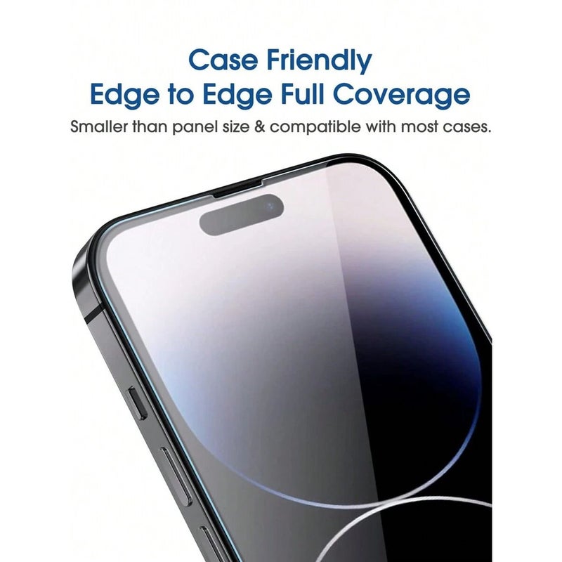 2 قطعة حماية زجاجية مقواة عالية الوضوح متوافقة مع iPhone 12 Pro Max - Image 3
