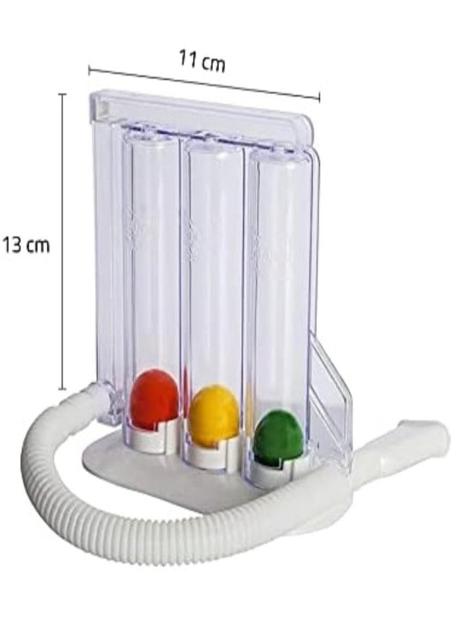 PSR ENTERPRISES 3 Ball Spirometer, Lung Exerciser, Respiratory Exerciser, Breathing Exercise, Respirometer, Breath Measurement System & Deep Breathing Lung Exerciser Washable, Hygienic & Detachable - Image 4