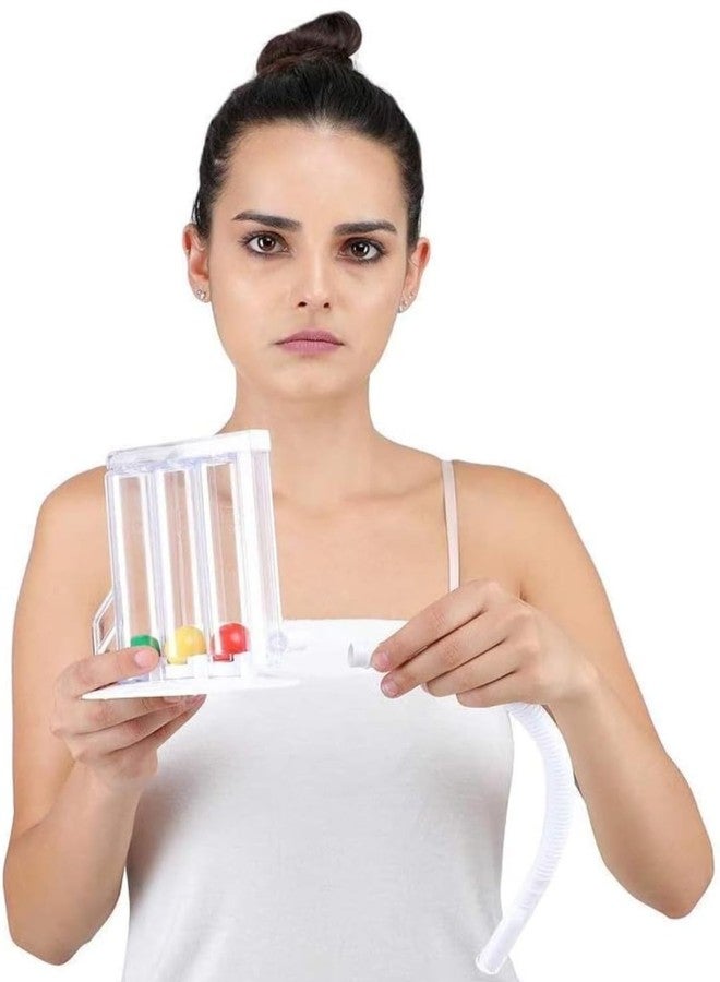 PSR ENTERPRISES 3 Ball Spirometer, Lung Exerciser, Respiratory Exerciser, Breathing Exercise, Respirometer, Breath Measurement System & Deep Breathing Lung Exerciser Washable, Hygienic & Detachable - Image 5