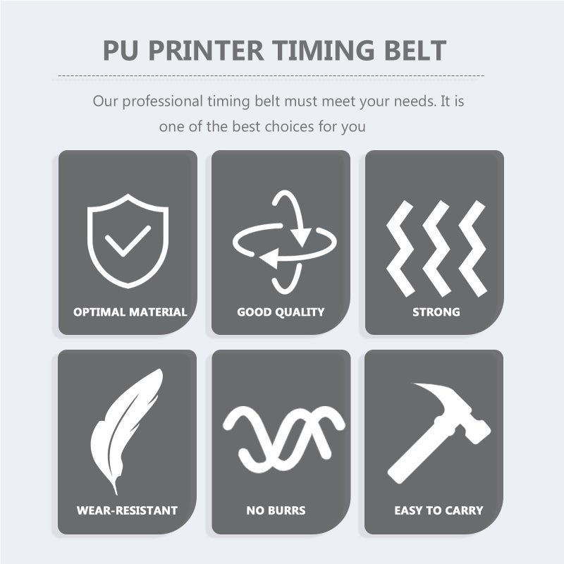 White 10mm Open Loop Timing Belt 1 Meter For 3D Printer Synchronous Pulley Drive - Image 5