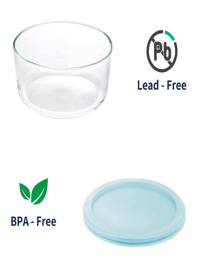 Luvan Glass Storage Containers with Lids, Set of 6 Round Glass Food Storage Containers (2cup/4cup/7cup) for Kichen and Storage, Dishwasher, Refrigerator and Microwave Oven Safe - Image 5