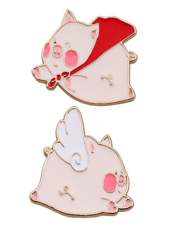 YZYDF Animal Pin Alloy Brooch Multifuntional Accessory Cartoon Flying Pigs Pin Animal Brooch Present for Fashion Enthusiasts - Image 5
