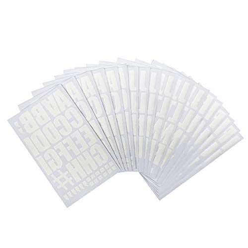 Magfok Iron on Transfer 2 Inch White Flock Letter, 18 Sheets (Black or White Optional) - Image 5