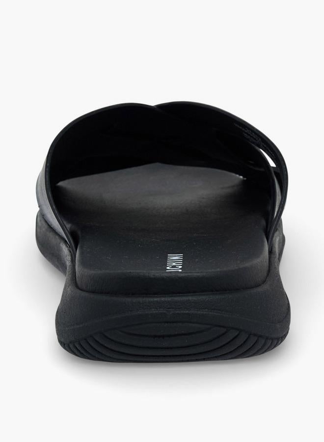 DUCHINI Men Leather Cross Strap Sandals - Image 5