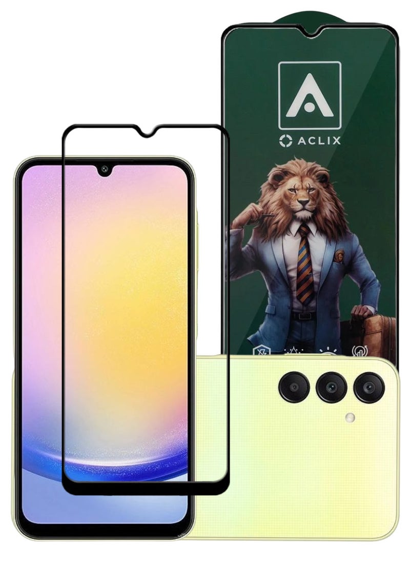 ACLIX Antistatic ESD Dustproof Premium Quality High Definition Tempered Glass Screen Protector Designed For Samsung Galaxy A25 - Image 1