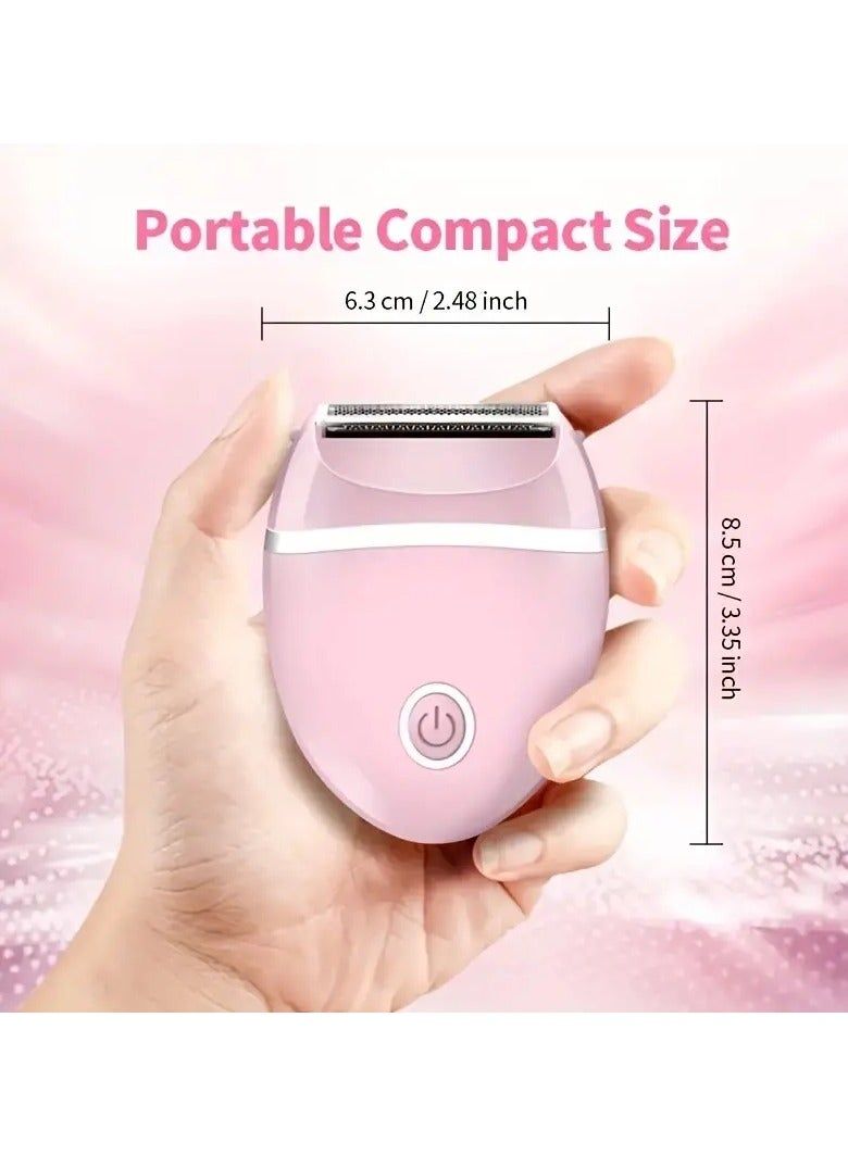 ORiTi Portable Electric Shaver for Women Cordless Wet Dry Use with Detachable Head for Bikini Legs Underarm and Public Hair Trimming - Image 4