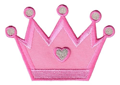 PatchMommy Princess Crown Patch, Iron On/Sew On - Appliques for Kids Children - Image 1