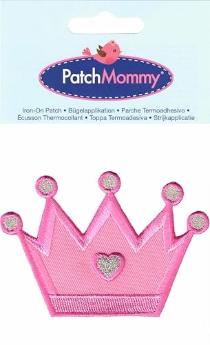 PatchMommy Princess Crown Patch, Iron On/Sew On - Appliques for Kids Children - Image 3