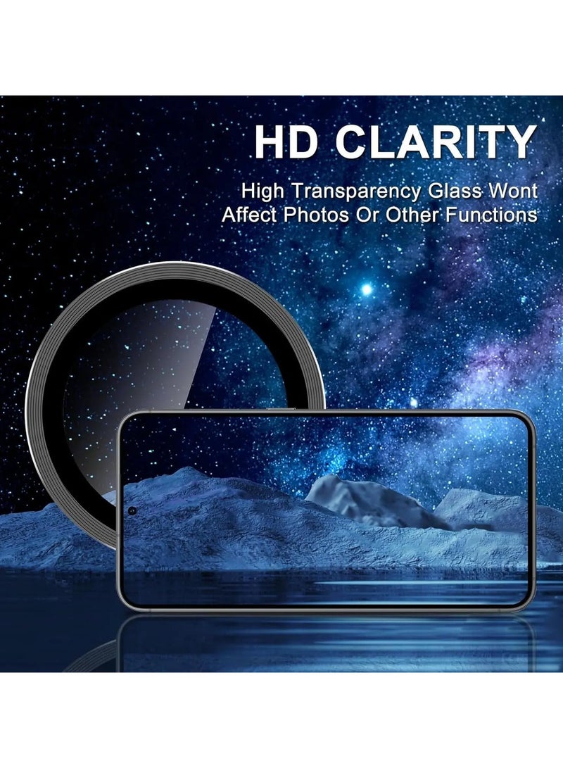 general Galaxy A55 5G Camera Lens Protector 9H Tempered Glass Camera Cover Protector Metal Individual Ring for Galaxy A55 - Image 3