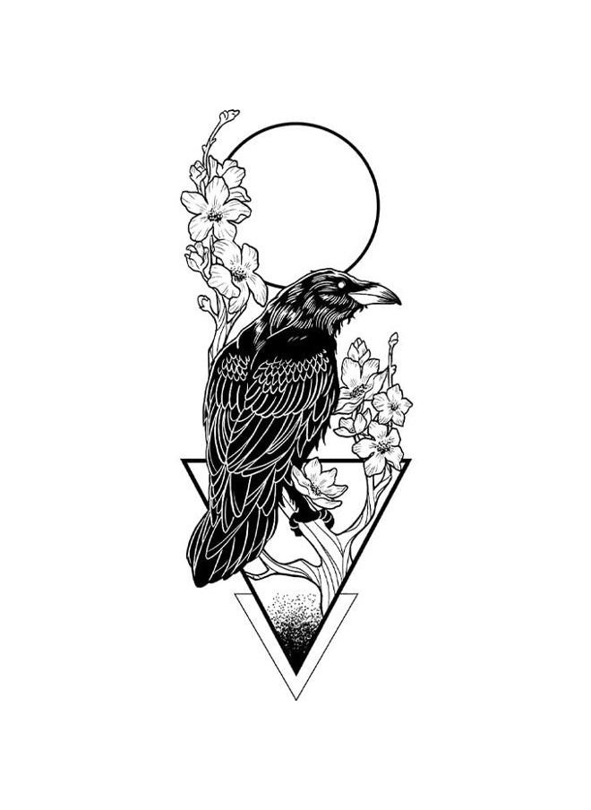 inkbox Inkbox Temporary Tattoos, Semi-Permanent Tattoo, One Premium Easy Long Lasting, Water-Resistant Temp Tattoo with For Now Ink - Lasts 1-2 Weeks, About Midnight, 6 x 3 in  - Image 3