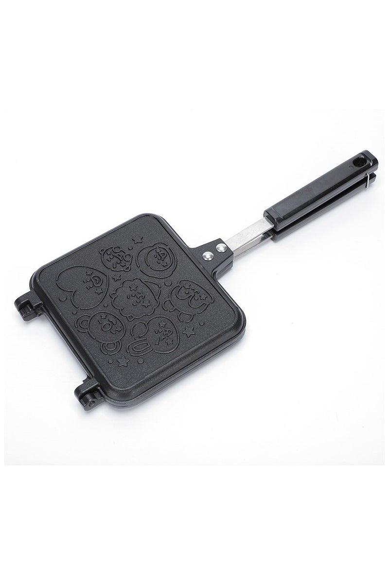 Outdoor Sandwich Baking Pan Cartoon Pattern Breakfast Frying Pan Bake Pan - Image 3