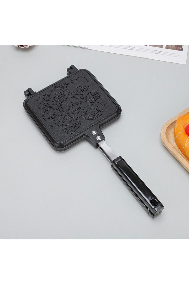 Outdoor Sandwich Baking Pan Cartoon Pattern Breakfast Frying Pan Bake Pan - Image 1