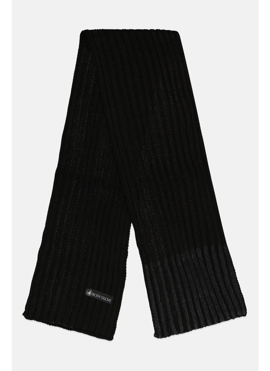 Body Glove Women Brand Logo Scarf 163 L x 24 H cm, Black  - Image 1