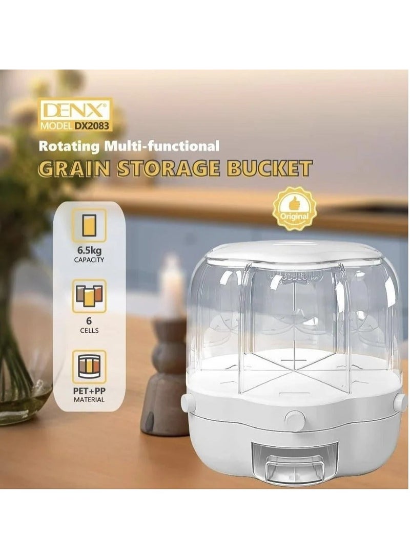 Denx Airtight Grain Storage Bucket – Large Food-Grade Container for Rice, Wheat, Pulses & Dry Goods – Moisture-Proof, Pest-Resistant Bin for Home & Farm Use - Image 3