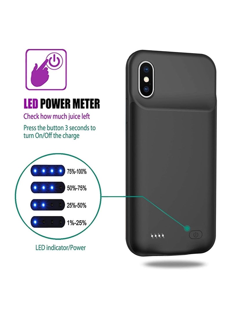 Raxoom 3200mAh Portable Charging Case Extended Battery Pack Cover For Iphone Xs - Image 2