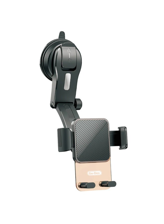 Go-Des GD-HD328 360 Degree Rotating Vacuum Design Car Phone Holder - Image 2