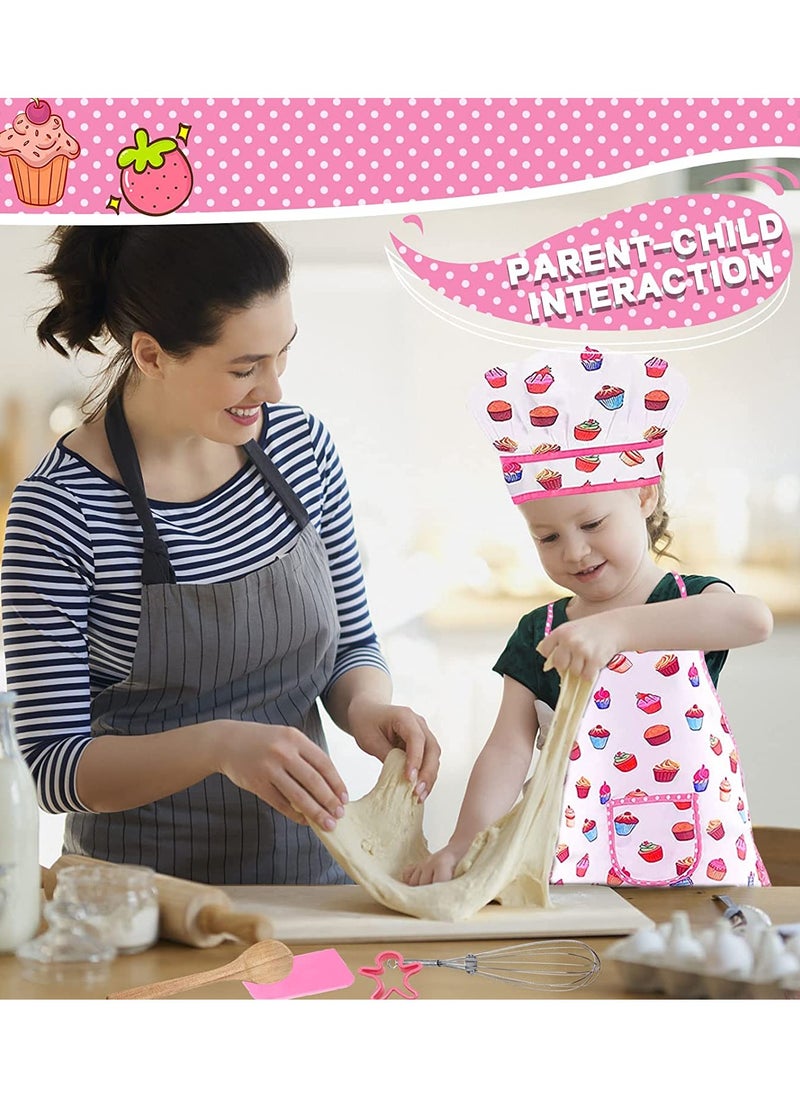 Excefore - Baking Set for Kids 17Pcs Kitchens Accessories Toys Cooking Supplies Girls Boys Cooking Playset with Utensils Children Kitchen Utensils for Child Chefs - Image 1