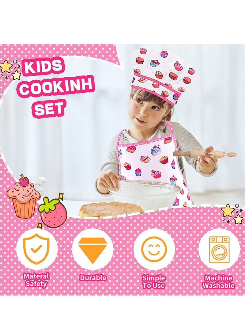 Excefore - Baking Set for Kids 17Pcs Kitchens Accessories Toys Cooking Supplies Girls Boys Cooking Playset with Utensils Children Kitchen Utensils for Child Chefs - Image 1