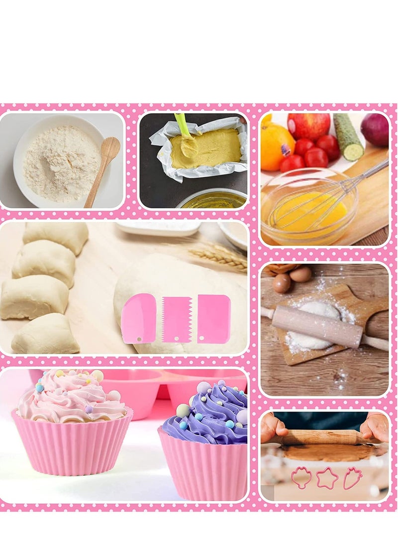 Excefore - Baking Set for Kids 17Pcs Kitchens Accessories Toys Cooking Supplies Girls Boys Cooking Playset with Utensils Children Kitchen Utensils for Child Chefs - Image 1