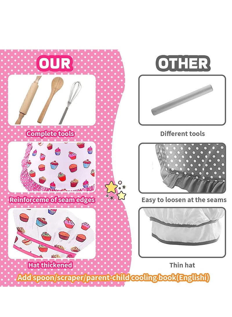 Excefore - Baking Set for Kids 17Pcs Kitchens Accessories Toys Cooking Supplies Girls Boys Cooking Playset with Utensils Children Kitchen Utensils for Child Chefs - Image 1