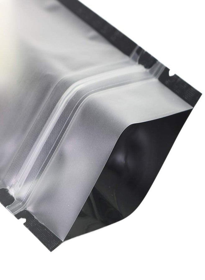QQ Studio Pack of 100 Translucent Front Matte Black Poly Plastic Zip Top Bags (2.8oz (5" x 7"), Flat Pouch) - Image 5