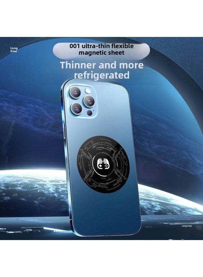 Radiator Magnetic Patch Is Suitable For Mobile Phone Tablet Computer Ipad Car Holder Patch-Color:Upgraded Version - Round Model [pack Of 2] Thermal Conductivity, Flexible SheetAs Thin As 0.01cm  - Image 3