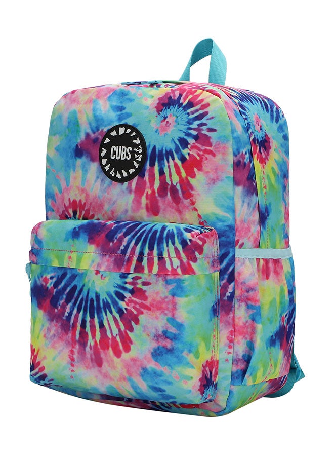 CUBS Tie Dyed Waterproof Kids 28L Backpack with zip closure Ideal for 6-12 years age group, Compatible with 15" Laptop - Image 2