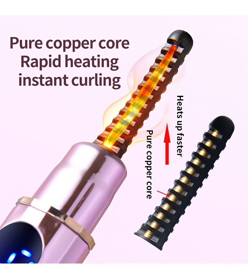 Electric Eyelash Curler Heated Curler With 3 Temperature Modes Fast Heating Portable Lash Styler Blue - Image 3
