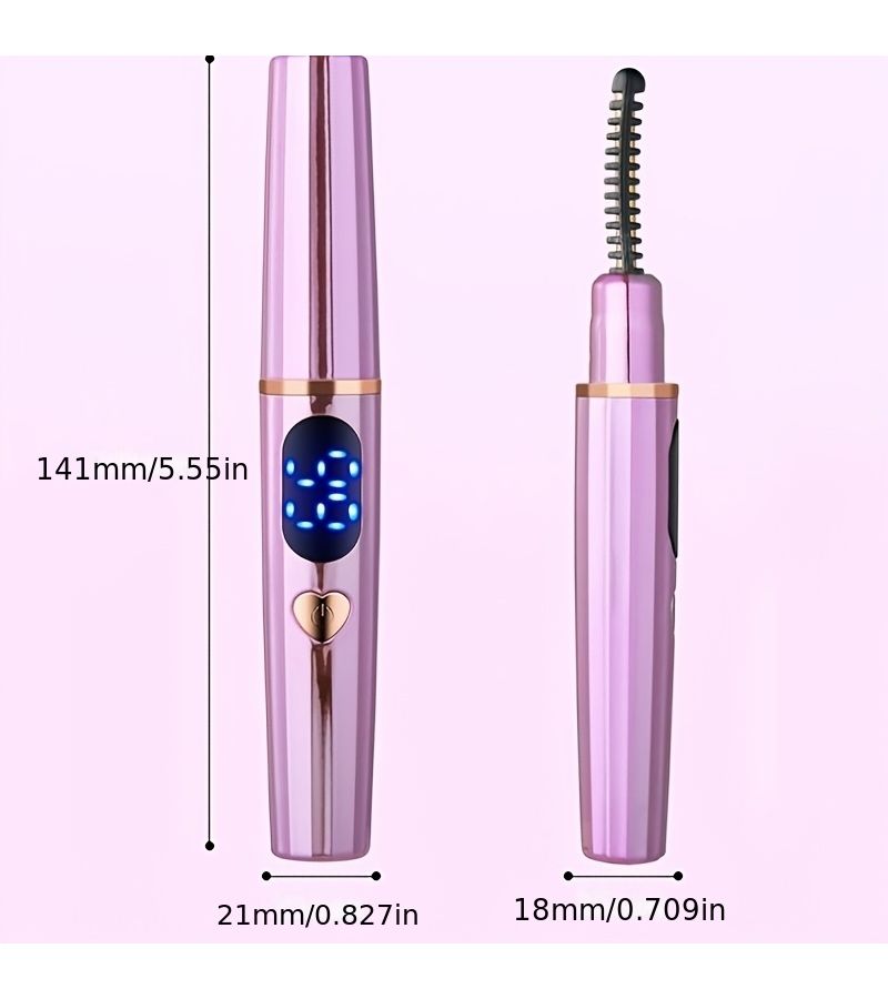 Electric Eyelash Curler Heated Curler With 3 Temperature Modes Fast Heating Portable Lash Styler Blue - Image 2