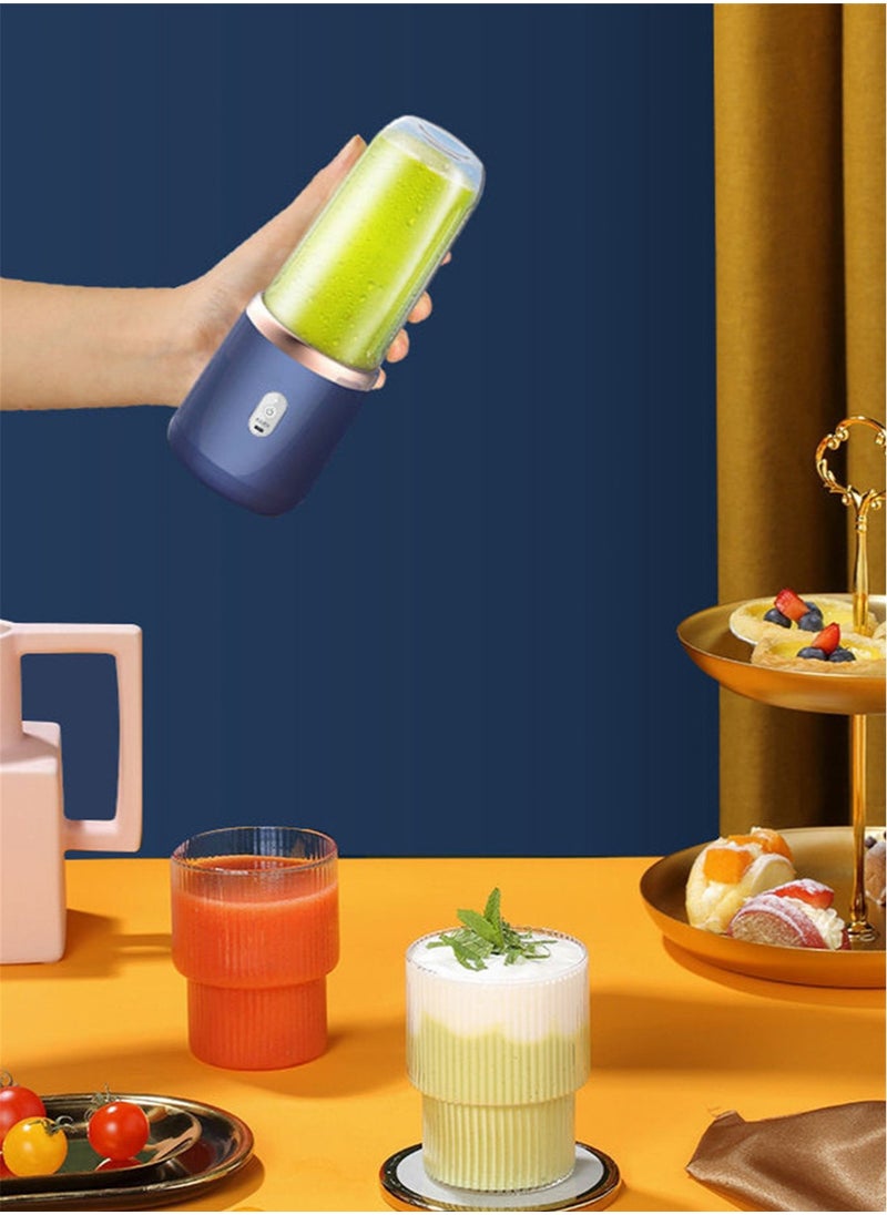 Portable Personal Blender for Smoothie and Shakes 5 V  40W 21000Hz Powerful 3D Blades USB Rechargeable Juicer Cup