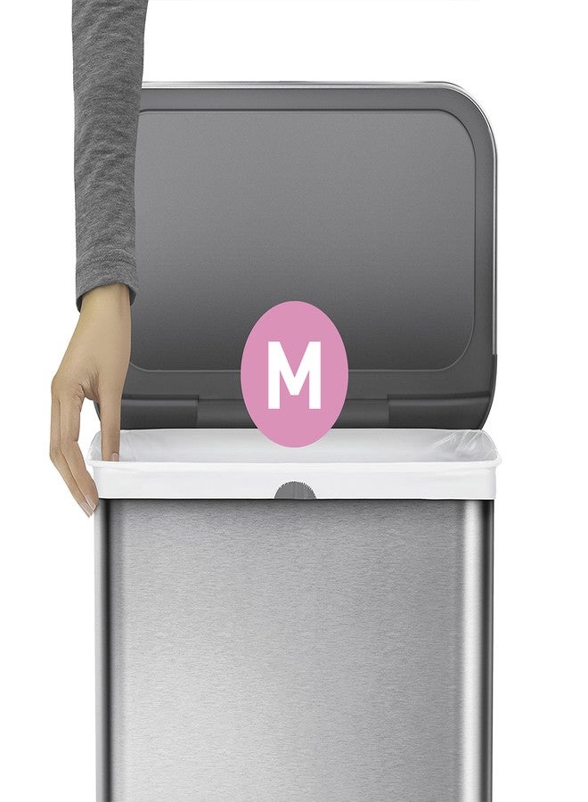 simplehuman Code M 60 Count, Dispenser Pack Custom Fit Liners, Drawstring Trash Bags, 45 Liter / 11.9 Gallon, White - Image 4