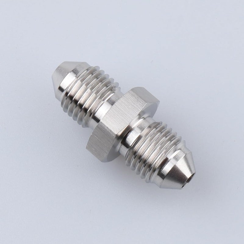 AC PERFORMANCE Stainless Steel -3 AN Male Flare to AN3 Male Union Brake Hose Fitting Connector - Image 3