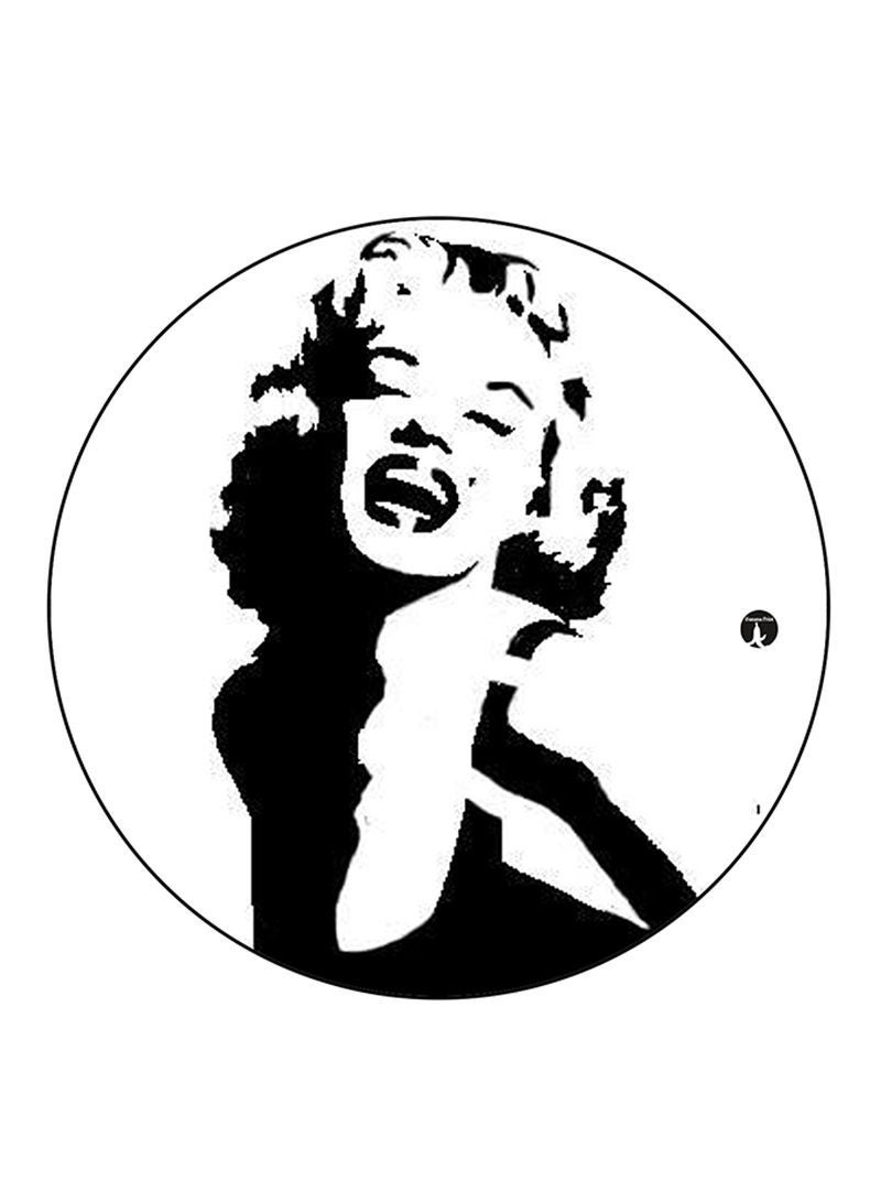 RKN Marilyn Monroe Printed Mouse Pad  Round  Multicolour