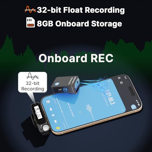 Saramonic Ultra | Wireless Lavalier Microphone, 32-Bit Float Recording, Timecode Sync, Noise Cancellation, IPX5 Water Resistance, 984’ Range, 130dB SPL, for iPhone, Android, Camera (ULTRA03) - Image 3