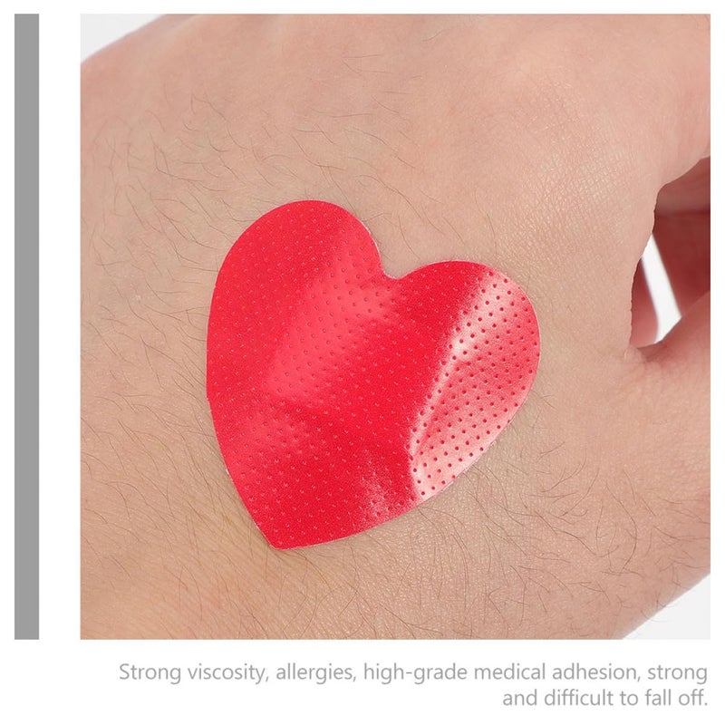 Heart Shaped Adhesive Bandages 30 Pieces Red For First Aid Sports Injury Wound Care - Image 4