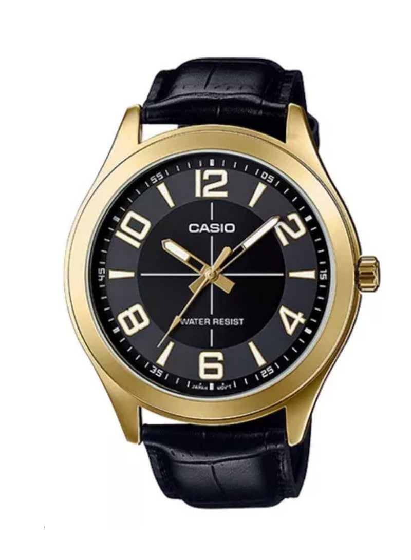 CASIO Casio Men's Black Sport Watch with Strap and Bracelet Size 45 MTP-VX01GL-1B 