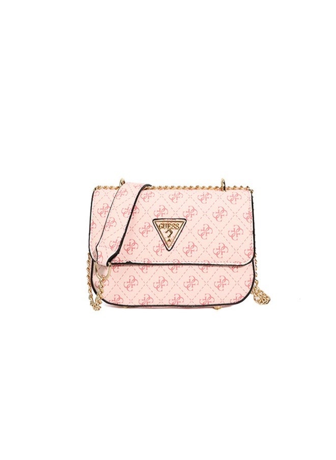 GUESS - GUESS shoulder bag, fashionable and versatile, printed retro small square bag, simple chain crossbody bag Pink - Image 1