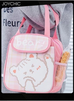 Joychic Cartoon Large Capacity Thermal Lunch Bag Leakproof Flap Closure Zipper Lunch Box for School Travel Outdoor Picnic  - Image 3