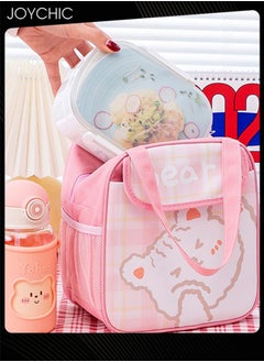 Joychic Cartoon Large Capacity Thermal Lunch Bag Leakproof Flap Closure Zipper Lunch Box for School Travel Outdoor Picnic  - Image 1