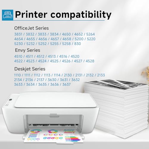 Skyink 63XL Ink Cartridges Replacement for HP Ink 63 XL 2 Black Fit for HP63 3830 5255 5258 4650 Envy 4520 4512 Deskjet 3632 1112 3637 3630 Printers BK - Image 3