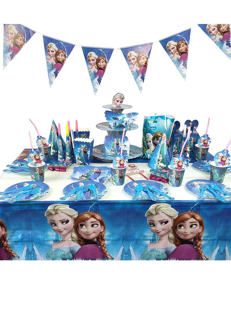 Brain Giggles Brain Giggles Frozen Theme Disposable Tableware  - Image 1