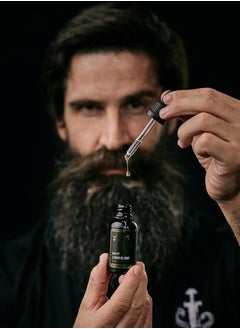 The Beard Struggle Beard Growth Oil - Valhalla's Gates, Gold Collection (1 Fl oz) - Night Liquid Elixir - Beard Oil for Men - Softens, Moisturizing, & Healthier Beard Growth  - Image 4