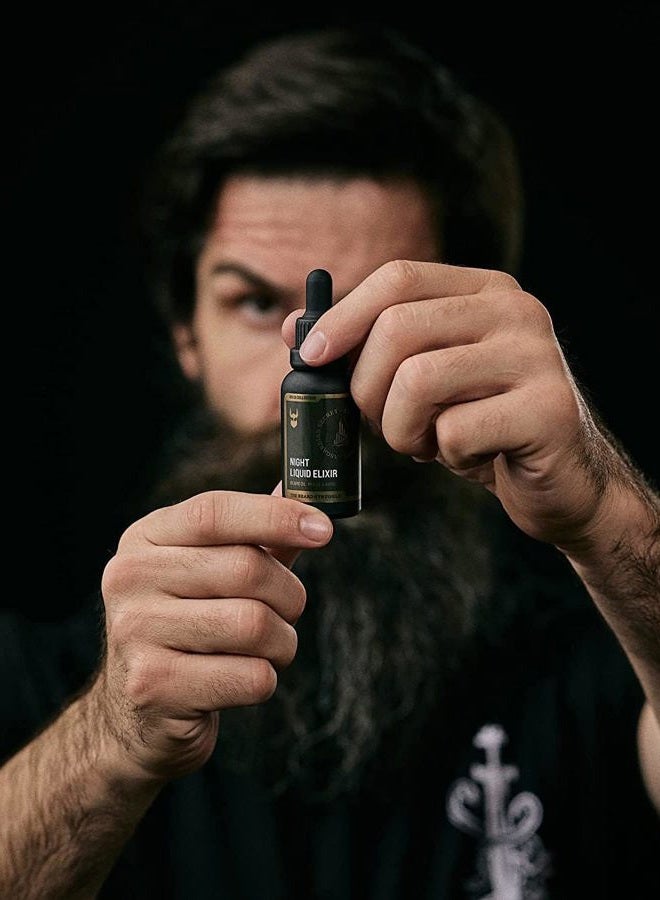 The Beard Struggle Beard Growth Oil - Valhalla's Gates, Gold Collection (1 Fl oz) - Night Liquid Elixir - Beard Oil for Men - Softens, Moisturizing, & Healthier Beard Growth - Image 5